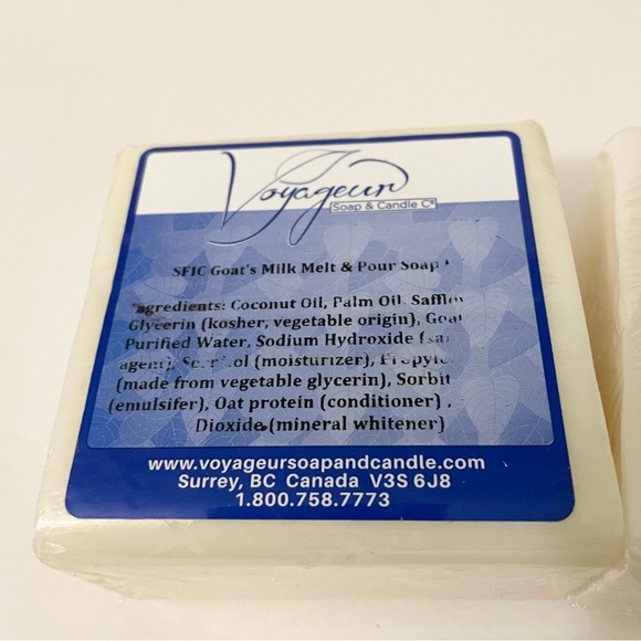 Voyageur SFIC Low Sweat and Goat's Milk Melt & Pour Soap Bases x2 - Picture 3 of 11